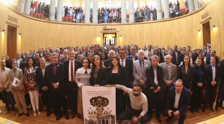 El libro fue presentado en el Paraninfo Enrique Díaz de León de la Universidad de Guadalajara. ESPECIAL