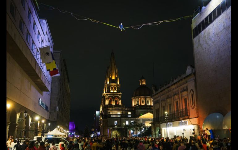 Segunda edición del festival Bien de Noche Guadalajara, esta vez con temática navideña. EL INFORMADOR/J.ACOSTA