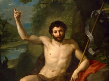 «Arrepiéntanse, porque ya está cerca el Reino de los cielo». «Juan el Bautista predicando en el desierto», de Anton Raphael Mengs