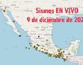 Sismos en México | EN VIVO | 9 de diciembre de 2025. ESPECIAL / SSN