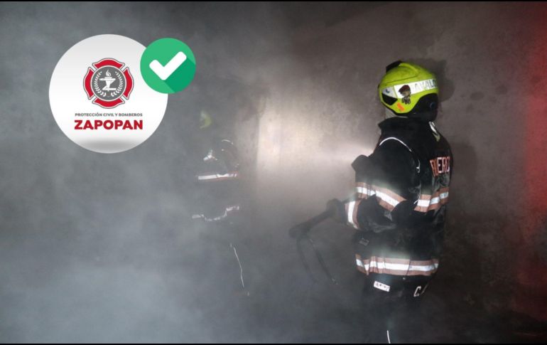 El incendio se presentó en un domicilio abandonado de la colonia Constitución. ESPECIAL / FACEBOOK Protección Civil y Bomberos Zapopan