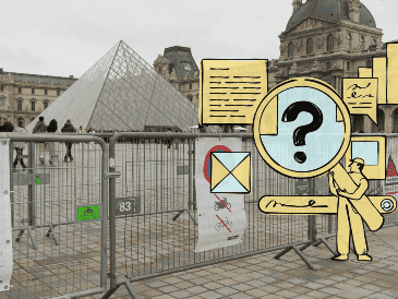 Autoridades señalaron que el robo ocurrió por ciertas fragilidades que afectan al Museo del Louvre desde hace años. EFE / E. Sapiña