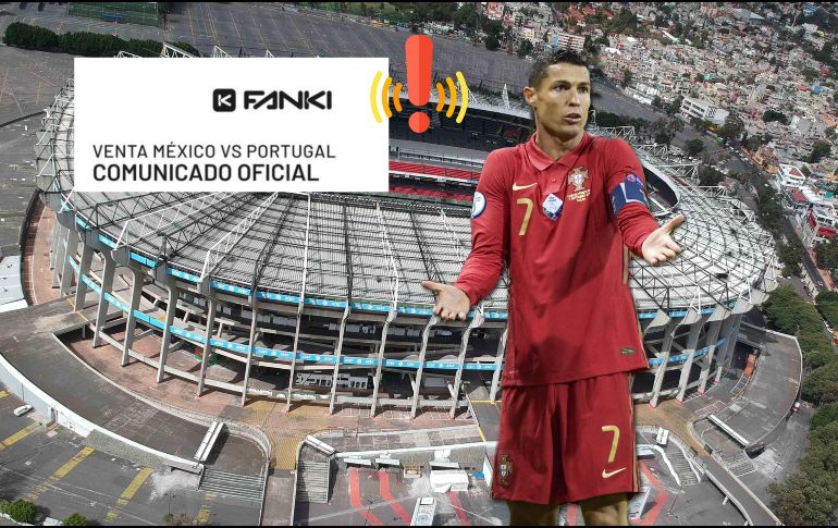 Esto dice el comunicado de Fanki en donde se anuncia la cancelación de la preventa del México vs Portugal del día de hoy. SUN / EFE / ARCHIVO