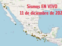 Sismos en México | EN VIVO | 11 de diciembre de 2025. ESPECIAL / SSN