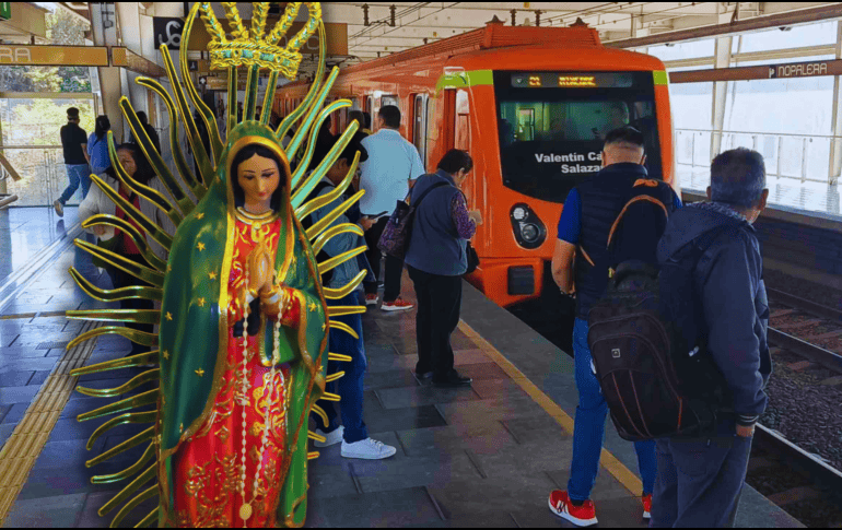 La estación Basílica de la línea 6 permanecerá abierta este 11 y 12 de diciembre para facilitar la movilidad de peregrinos. SUN /  ARCHIVO