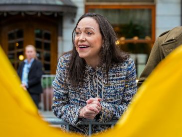 La opositora venezolana reveló que aprovechará para pasar "algunas horas" con sus amigos y la familia. EFE/O. BERG-RUSTEN