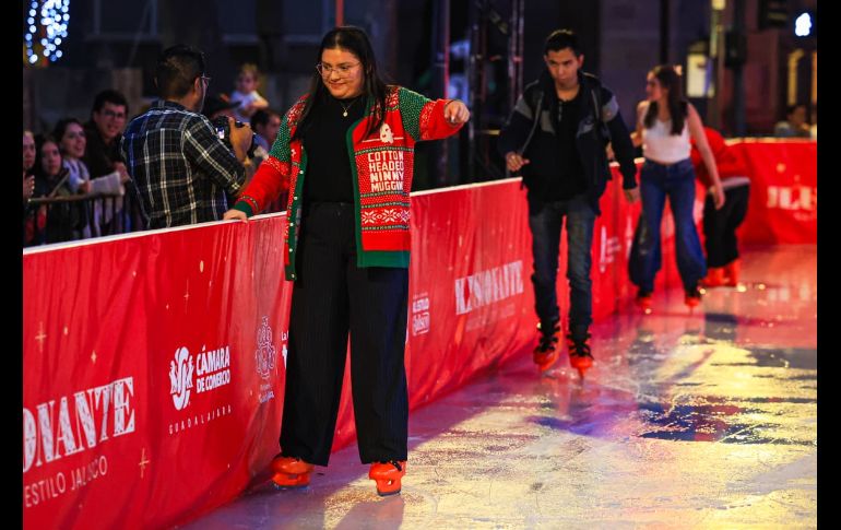 El Gobernador, Pablo Lemus, pidió no perder la “capacidad de impresionarnos” con las decoraciones que adornan el Centro. EL INFORMADOR/ J. Acosta