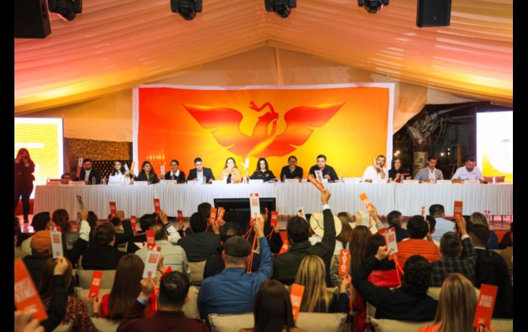 La dirigencia estatal de MC reconoció y agradeció la labor de los funcionarios en el Gobierno del Estado. EL INFORMADOR/ J. Acosta