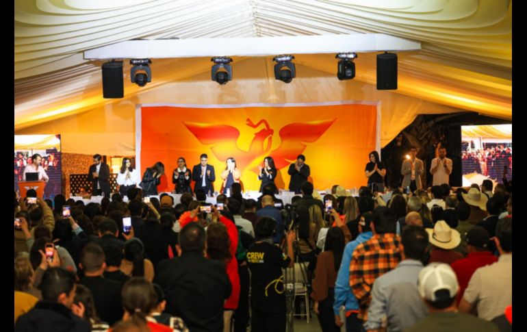 La dirigencia estatal de MC reconoció y agradeció la labor de los funcionarios en el Gobierno del Estado. EL INFORMADOR/ J. Acosta