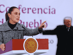 Sheinbaum recordó que una parte del territorio estadounidense fue históricamente mexicano. EFE / M. Guzmán / AP / M. Schiefelbein