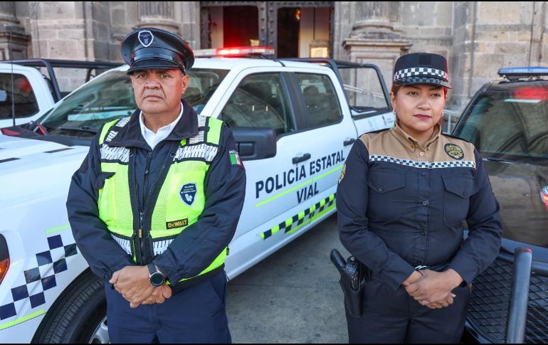 Tras el acto protocolario, distintas unidades que se dieron cita en el corazón del Centro de Guadalajara salieron de manera representativa con sus sirenas y códigos encendidos. EL INFORMADOR/A. Navarro