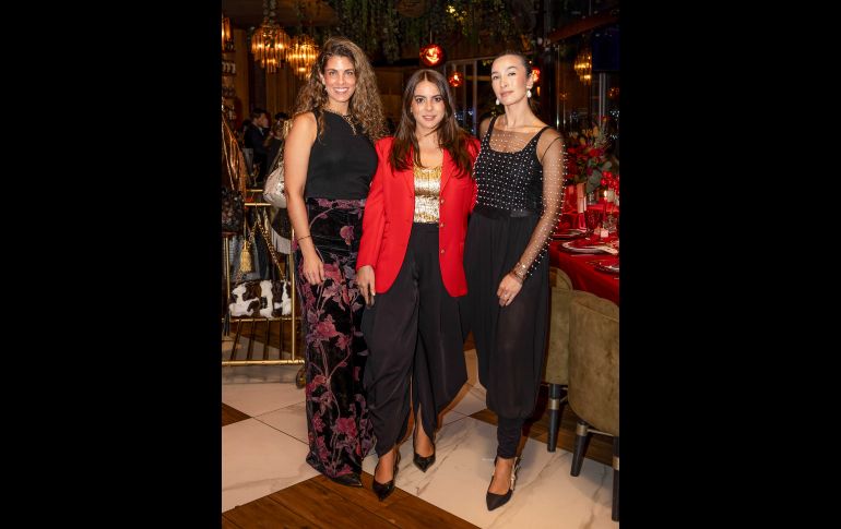 Pamela Garibay, Carolina Crowley y Lorena Paniagua. GENTE BIEN JALISCO / The last fashion dinner