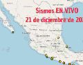 Sismos en México | EN VIVO | 21 de diciembre de 2025. ESPECIAL / SSN