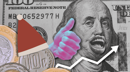 Recuerda que la cotización del dólar cambia a lo largo del día, por lo que su precio final de compra y venta puede variar; de momento, el peso mexicano se muestra firme, días previos a Navidad. ESPECIAL / Canva