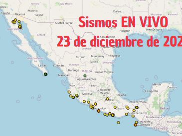 Sismos en México | EN VIVO | 23 de diciembre de 2025. ESPECIAL / SSN