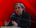 Carmen Aristegui deseó una feliz Navidad y lo mejor para 2026. "Gracias, gracias, muchísimas gracias", declaró. EFE / ARCHIVO