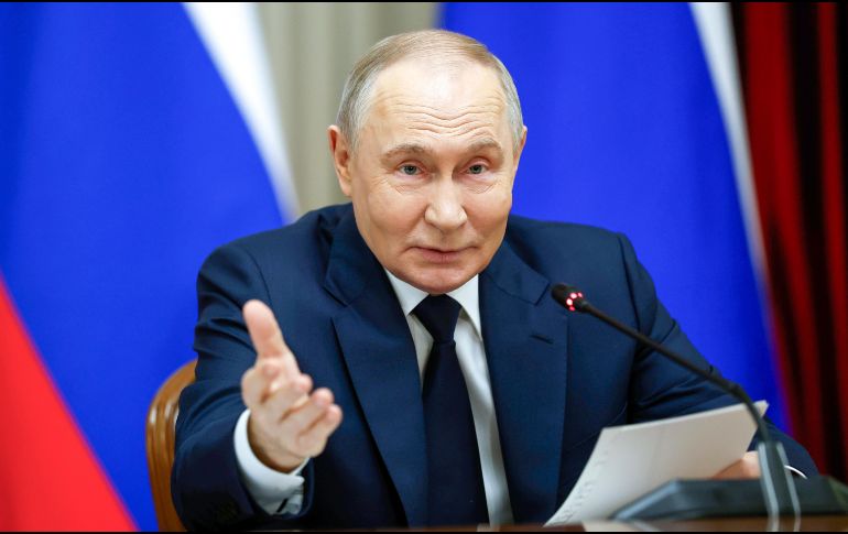 Putin ha exigido el repliegue ucraniano del Donbás y el respeto a los intereses de seguridad de Rusia como requisitos para la paz.. EFE/Servicio de Prensa del Gobierno/D. Astakhov