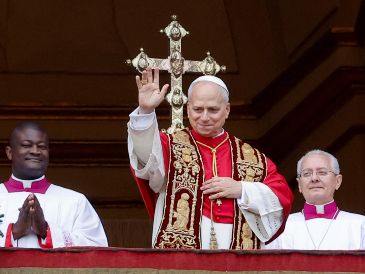 El papa León XIV dio la tradicional bendición 