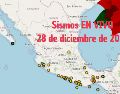 Sismos en México | EN VIVO | 28 de diciembre de 2025. ESPECIAL / SSN