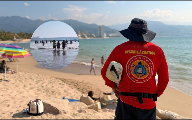 Protección Civil Jalisco informó el rescate de dos personas en playas del estado durante el pasado fin de semana. ESPECIAL / FACEBOOK Protección Civil y Bomberos Puerto Vallarta / Protección Civil Jalisco