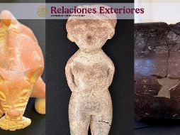 Las piezas recuperadas representan un testimonio invaluable de la riqueza de los pueblos originarios de México. ESPECIAL / FACEBOOK SRE