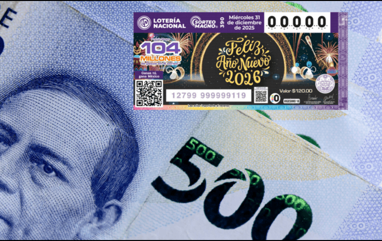 La institución confirmó un Premio Mayor de 104 millones de pesos, lo que convierte al sorteo en uno de los más importantes del año. CANVA. / LOTERÍA NACIONAL