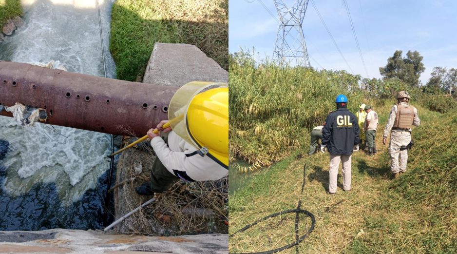 El hecho se registró alrededor de las 10:00 horas en una manguera de alta presión ubicada sobre un arroyo en la calle Maestro Sandoval. ESPECIAL / PC. JALISCO