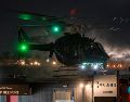 Fotografía muestra el helicóptero dónde es trasladado Nicolás Maduro este sábado en el helipuerto Westside en Nueva York. EFE/ Ángel Colmenares