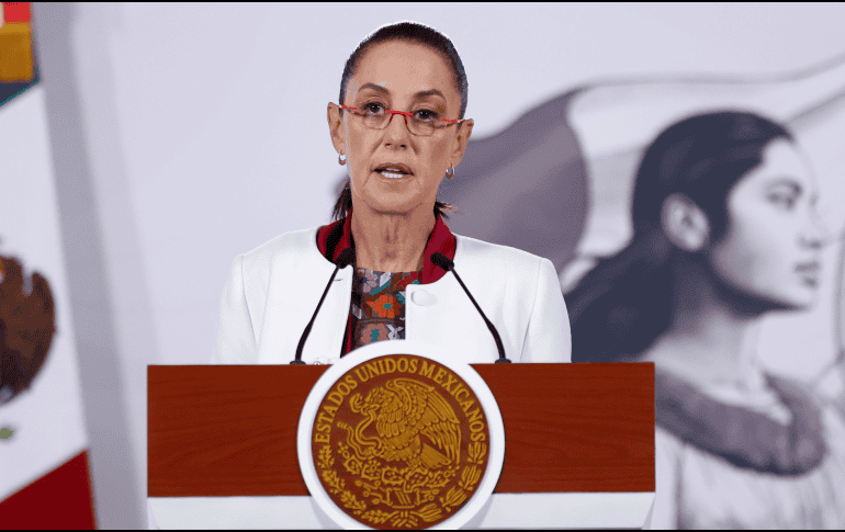 Sheinbaum planteó una visión alternativa para el continente americano basada en la cooperación y no en la intervención. EFE  / S. Gutiérrez
