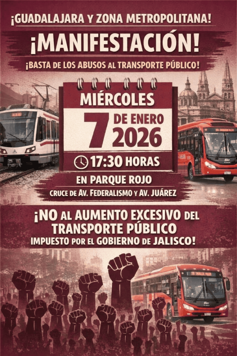 &nbsp;Cartel de la marcha programada para el próximo 7 de enero. ESPECIAL