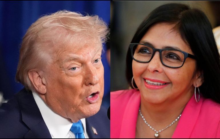 El presidente de Estados Unidos afirmó que la presidenta interina de Venezuela estaría “colaborando” con las autoridades estadounidenses. AP/ A. Brandon, P. Golovkin.