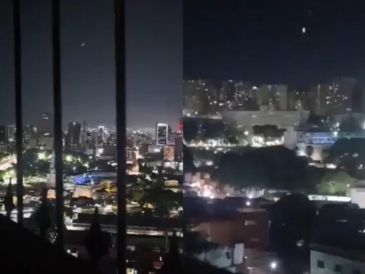 En redes sociales circularon videos en los que se escuchan disparos cerca del palacio presidencial de Miraflores. ESPECIAL.