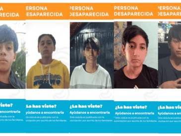 Según las fichas de búsqueda, Andy y Luis Fernando fueron vistos por última vez el día 3 de enero, mientras que Alexander, Aarón Maximiliano y Cristopher Abraham desaparecieron el 4 de enero. CORTESÍA