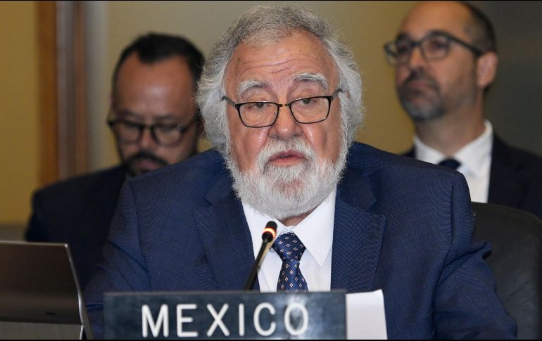 Alejandro Encinas condenó ante la OEA la agresión de Estados Unidos contra Venezuela. EFE/ L. Nolly.