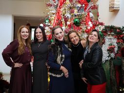 Mayra Estrada de Baruqui, Ángeles Baz, Martha Orendain, Poly Horn y Catalina Olea. GENTE BIEN JALISCO / Revista del 9 de enero 2026