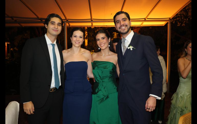 Alvaro Salido, Fernanda Dorantes, Sofía Loera y Bernardo Gutiérrez. GENTE BIEN JALISCO / E. Escamilla