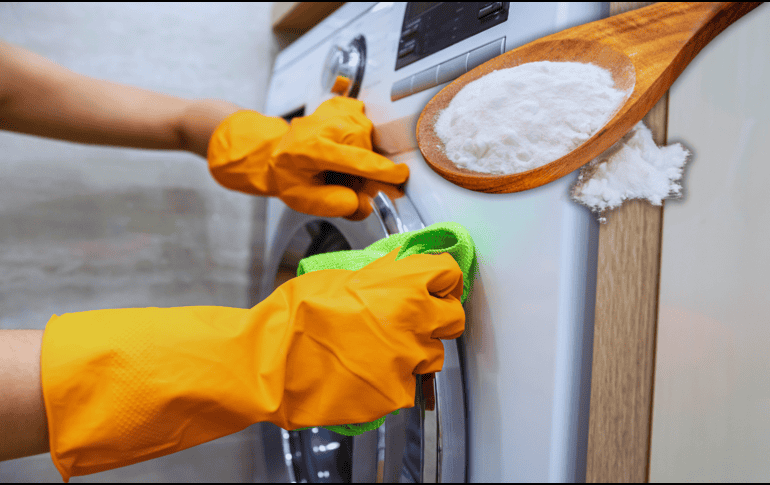 Para eliminar la suciedad de la goma de la lavadora de manera eficaz, se recomienda utilizar una solución casera a base de vinagre blanco y bicarbonato de sodio. ESPECIAL / CANVA