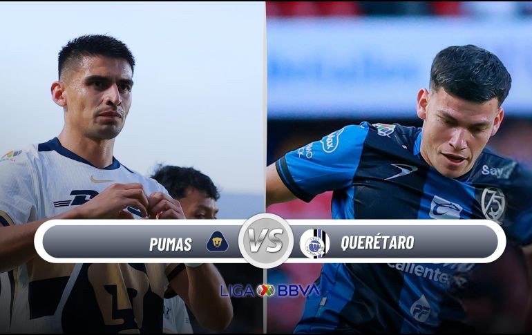 Pumas recibe a Querétaro en Ciudad Universitaria para abrir su participación en el Clausura 2026. ESPECIAL / IMAGO7 y CANVA