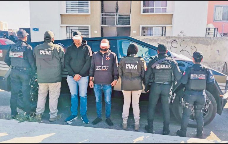 Dos ciudadanos colombianos fueron detenidos en Valle de los Molinos, en Zapopan. ESPECIAL