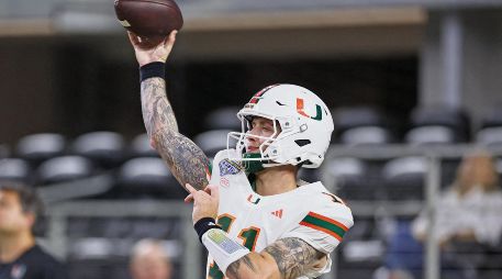 Carson Beck lideró a su equipo a la victoria. AFP