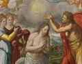 «Éste es mi Hijo muy amado, en quien tengo mis complacencias». WIKIPEDIA«El Bautismo de Cristo», de Juan Navarrete