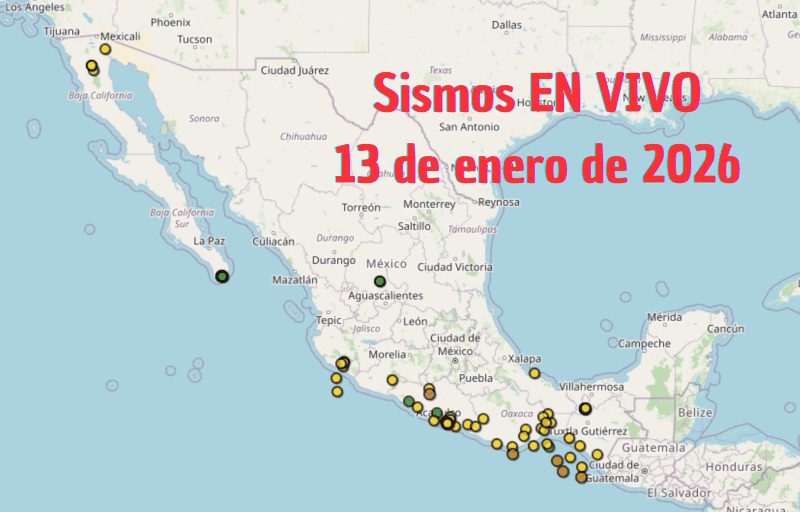 &nbsp;Monitoreo EN VIVO de los temblores en México. ESPECIAL / SSN