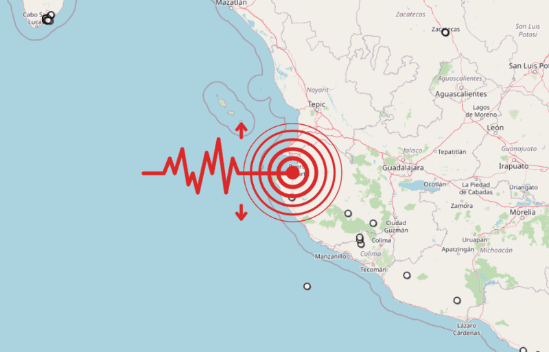 &nbsp;Sismo en Jalisco. ESPECIAL / SSN