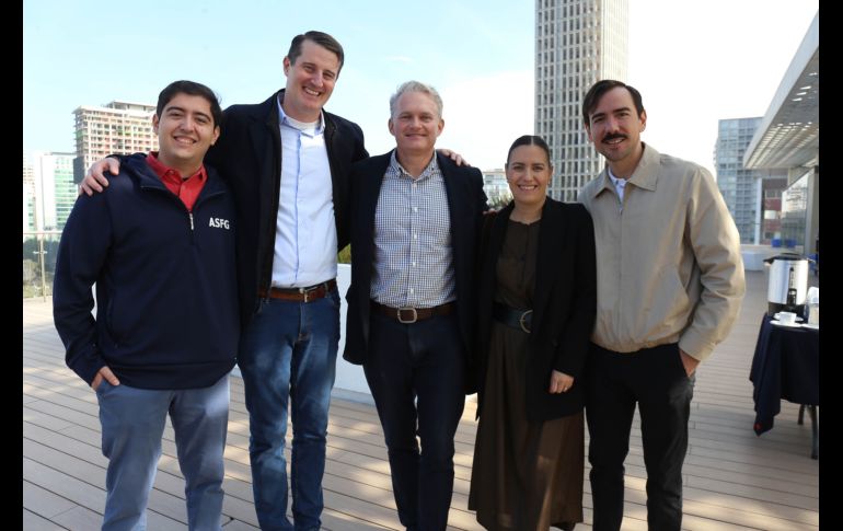 Gerson Esquivel, Brian Zink, David C. McGrath, Sofía Álvarez del Castillo y Carlos Albarrán. GENTE BIEN JALISCO / Revista del 16 de enero 2026