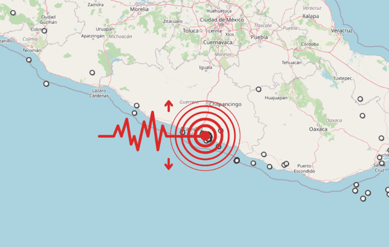 &nbsp;Sismo en Guerrero. ESPECIAL / SSN