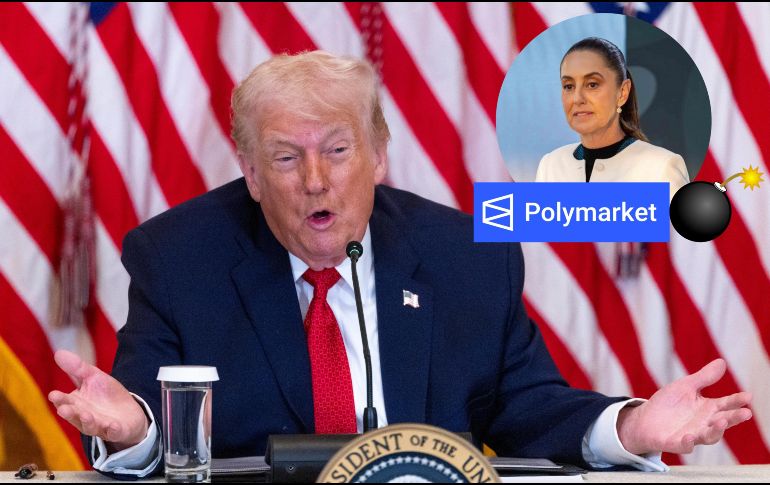 Esto dice la apuesta abierta de Polymarket sobre un posible ataque de EU a México. EFE / EPA / SHAWN THEW