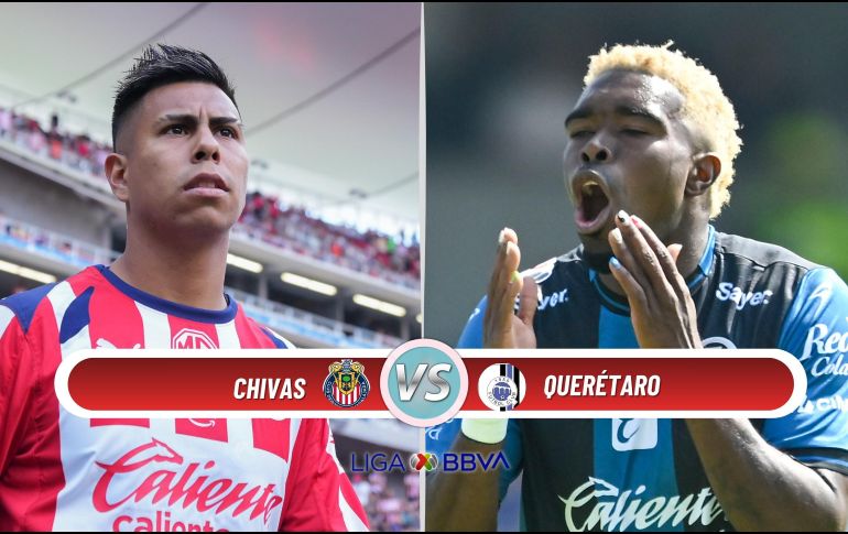 Chivas enfrenta a Querétaro en la J3 del Clausura 2026 de la Liga MX. ESPECIAL / IMAGO7 y CANVA
