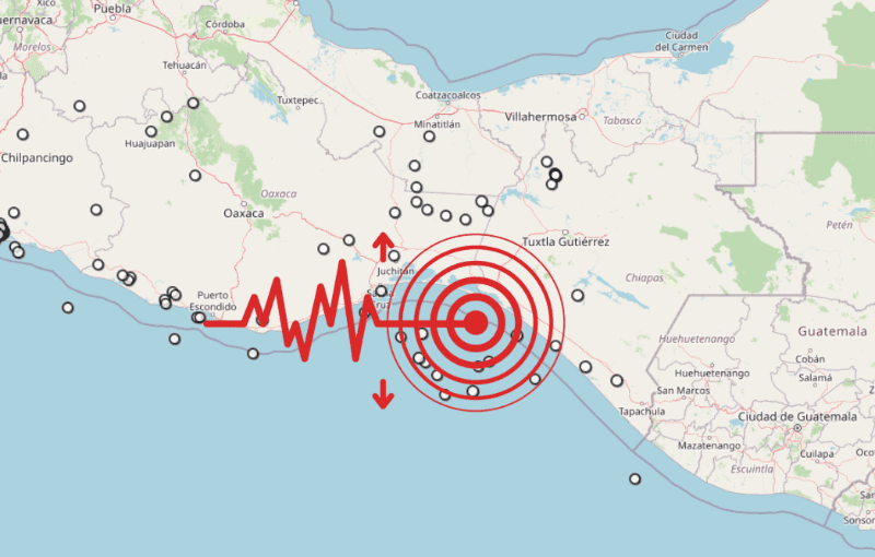 &nbsp;Sismo en Chiapas. ESPECIAL / SSN
