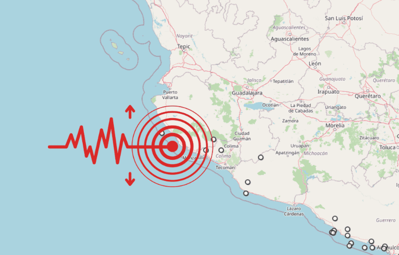 &nbsp;Sismo en Jalisco. ESPECIAL / SSN