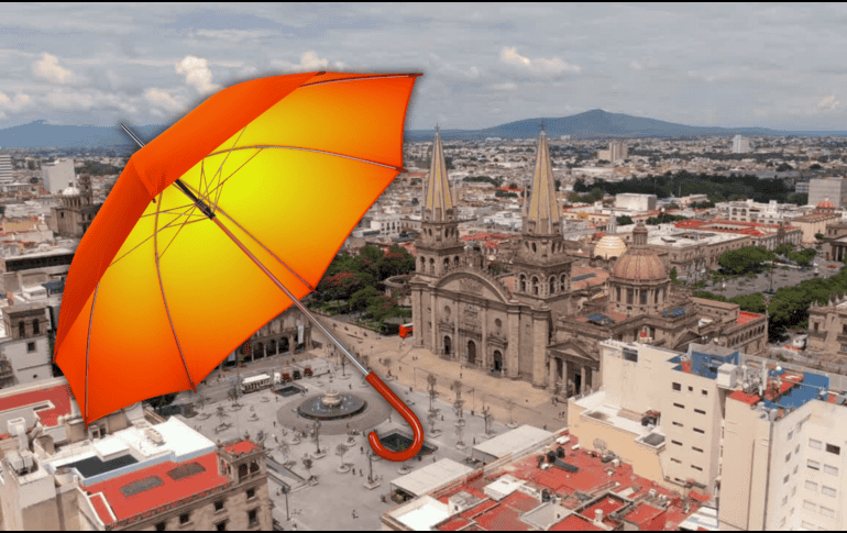 La probabilidad de lluvia para Guadalajara se mantiene, sobre todo para este martes. ESPECIAL / CANVA